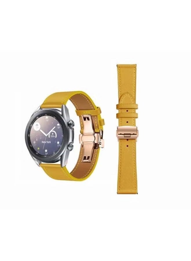 vesus Replacement Band For Samsung Galaxy Watch3 Jaune Amber