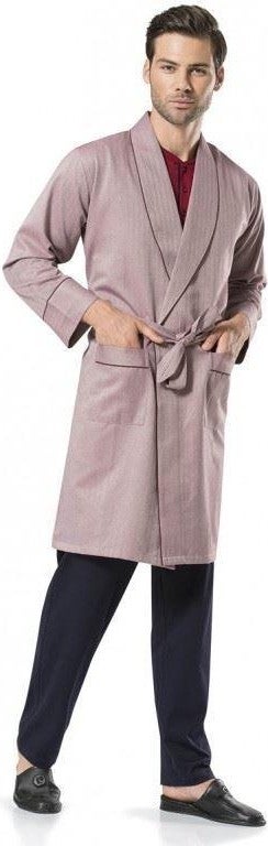 pierre cardin 5580 5-Piece Robe and Robe Pajama Set - Claret Red  - Image 1