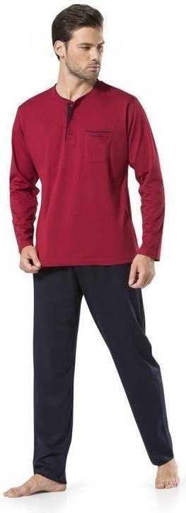 pierre cardin 5580 5-Piece Robe and Robe Pajama Set - Claret Red  - Image 2