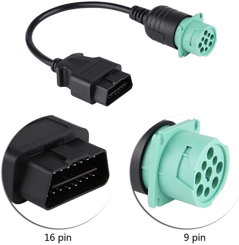 Ejoyous محول كابل تشخيص OBD2 من Ejoyous 9 دبابيس إلى 16 دبوس - Image 2