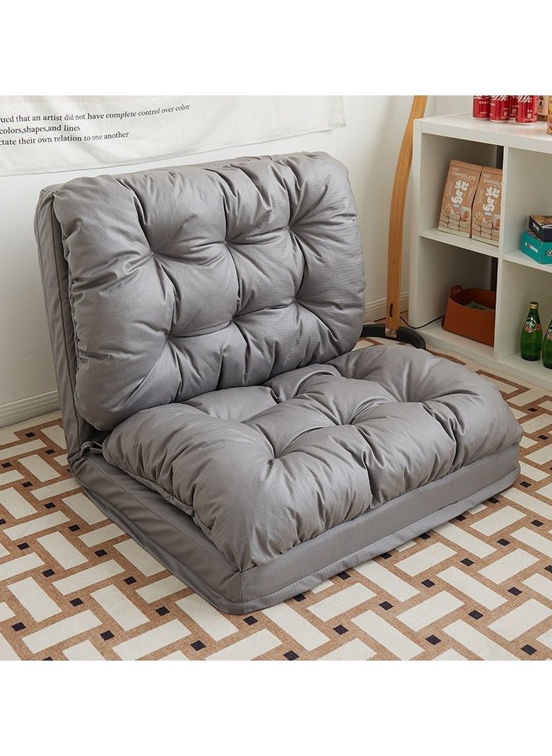 Generic - Lazy Boy Chair, Folding Sofa Bed Fabric Couch Lounge with 5 Adjustable Reclining Position, Can Lie and Sleep Small Household Tatami - Image 1
