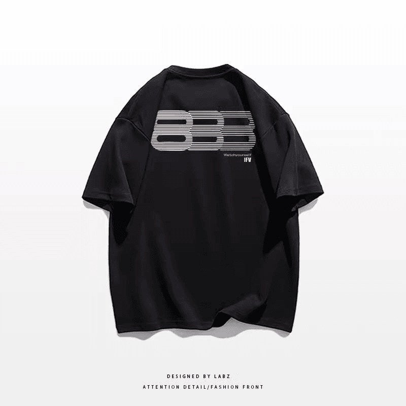 Extra large size 150kg pure cotton short-sleeved t-shirt men's American style 2026 new loose casual T-shirt half-sleeved top - Image 3