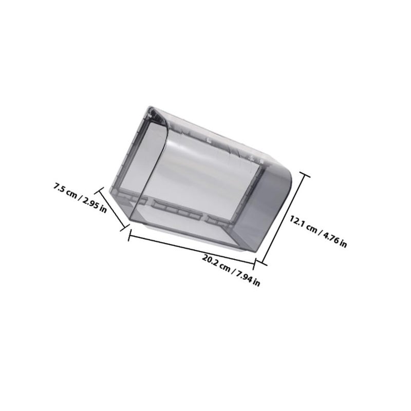 STAHAD 3pcs Waterproof Outlet Cover Case, 86 Type Flip Wall Switch Receptacle Protector with Black Acrylic Weatherproof Box for Bathroom and Outdoor Use - Image 2