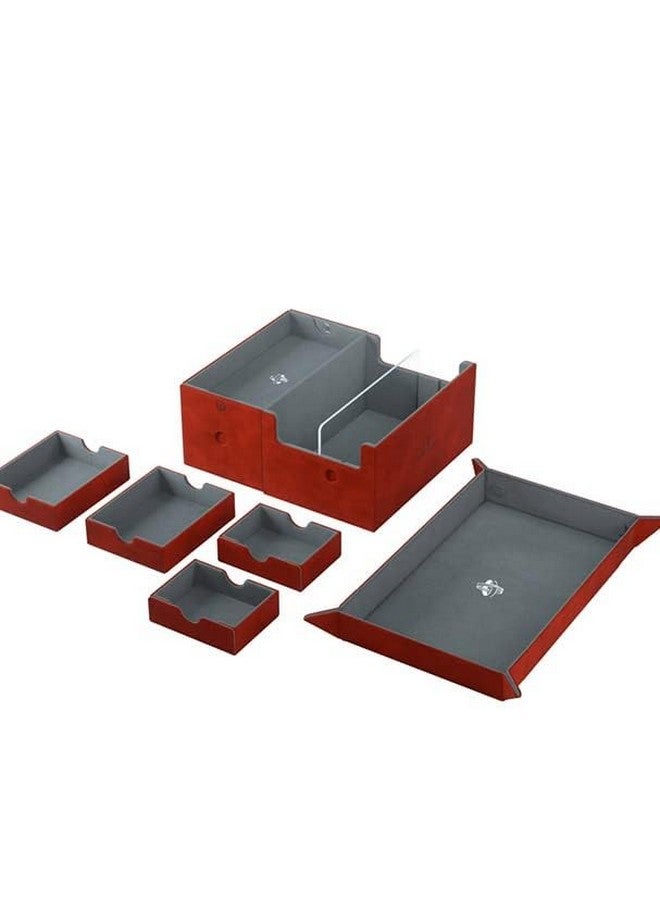Gamegenic Card Deck Box - Games’ Lair Red 600CT - Durable and Sturdy TCG, OCG Card Storage - Compatible with Pokemon Yugioh Commander MTG Magic: The Gathering Cards