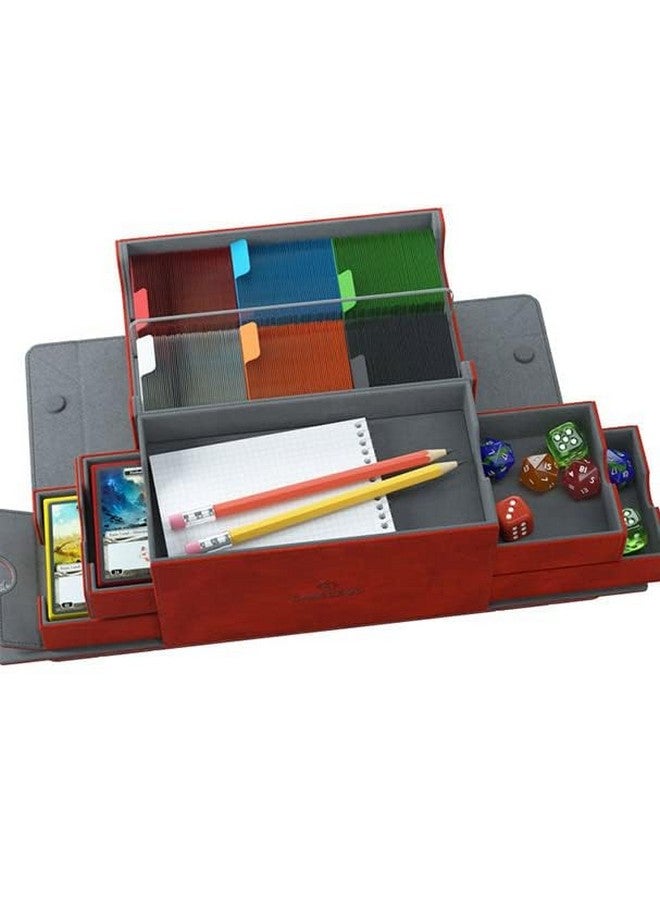 Gamegenic Card Deck Box - Games’ Lair Red 600CT - Durable and Sturdy TCG, OCG Card Storage - Compatible with Pokemon Yugioh Commander MTG Magic: The Gathering Cards