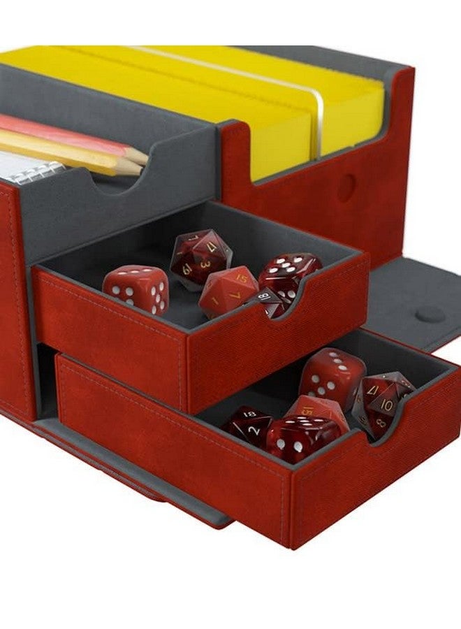 Gamegenic Card Deck Box - Games’ Lair Red 600CT - Durable and Sturdy TCG, OCG Card Storage - Compatible with Pokemon Yugioh Commander MTG Magic: The Gathering Cards