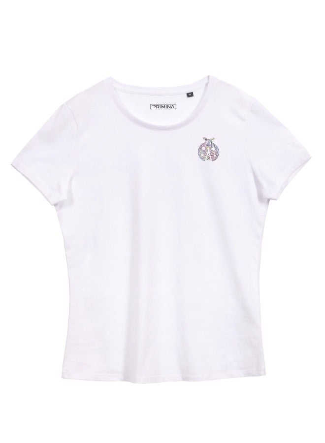 Primina Women's printed T-Shirt -Ladybug, round neck, 100% cotton, regular fit - Image 1