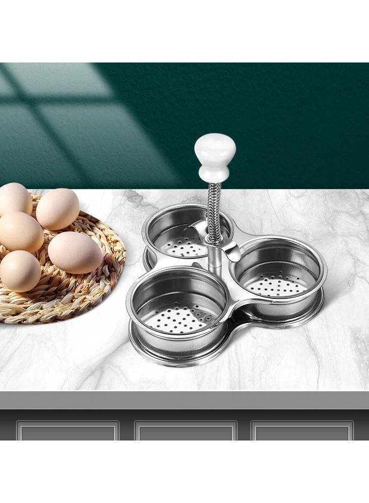 general Stainless Steel Egg Steamer Mold Egg Boiler Tool for Soft Boiled Eggs Poached Eggs Breakfast Cooking - Image 2