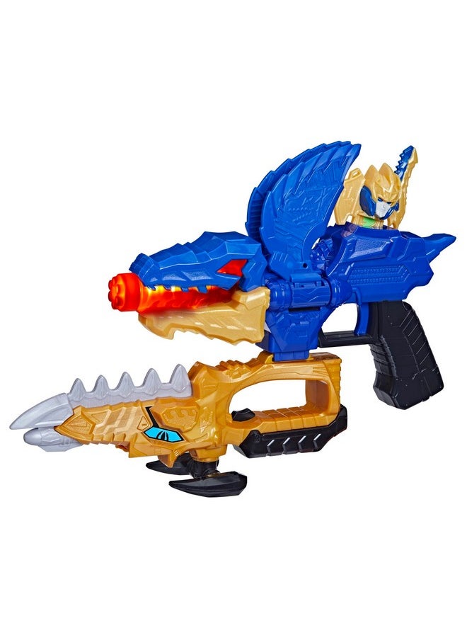 POWER RANGERS Power Rangers Dino Fury Gold Fury Blade Blaster Superhero Costume Accessory Ranger Morpher with Electronics Great Gift for Kids Ages 5 & Up  - Image 1