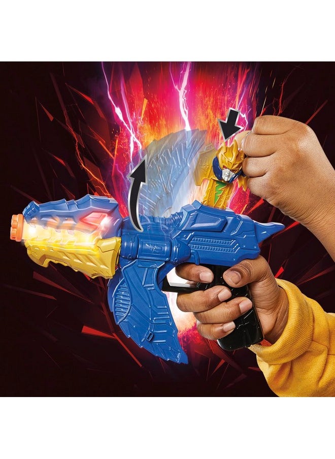 POWER RANGERS Power Rangers Dino Fury Gold Fury Blade Blaster Superhero Costume Accessory Ranger Morpher with Electronics Great Gift for Kids Ages 5 & Up  - Image 4