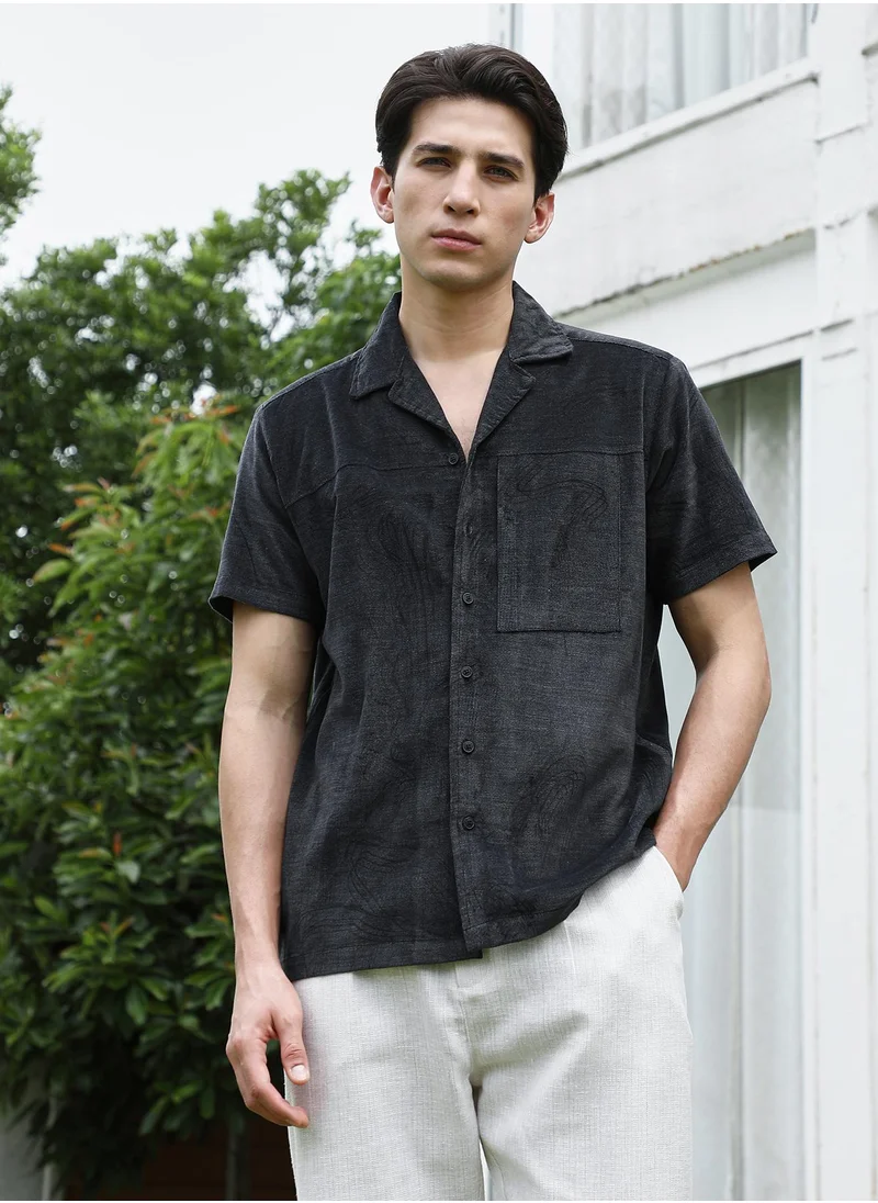 Campus Sutra Men's Slim Fit Cotton Blend Full Sleeve Shirt