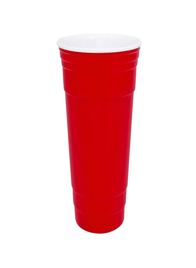 غت احصل على كوب الحفلات الأحمر البلاستيكي القابل لإعادة الاستخدام الخالي من مادة BPA من GET SC-32-R، سعة 32 أونصة، أحمر (مجموعة من 12 كوبًا) - Image 1