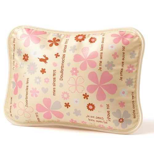 SCUD Premium Electric Hot Water Bag for Pain Relief | Fast Heating | Auto Shut-Off Protection | Thick PVC, Leak & Explosion Proof | Long Heat Preservation | Cozy Plush Fabric | 19 × 25.4 cm (Peach - Pain Away) - Image 1