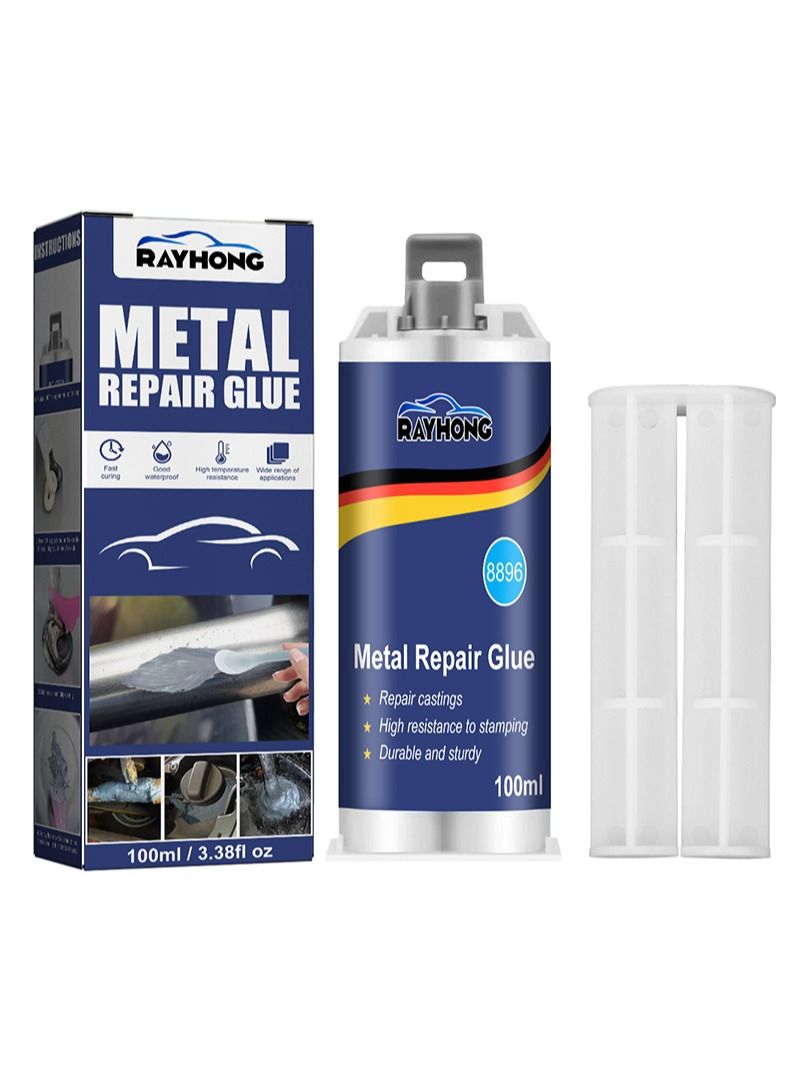رايهونغ لاصق معدني ، لاصق معدني عالي القوة ، عبوة واحدة من المواد اللاصقة المعدنية ، لاصق إيبوكسي معدني شديد التحمل ، لاصق إصلاح المعادن لربط المعادن ، البلاستيك الصلب ، الحديد الزهر - Image 1