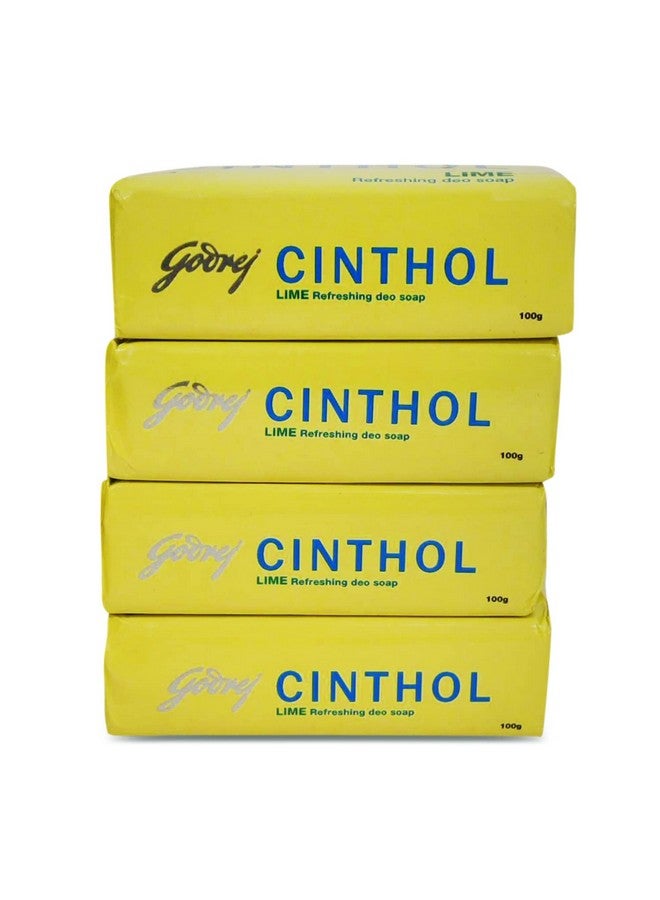 Cinthol Cinthol Godrej Cinthol Lime Refreshing Deo Soap, 100g (Pack of 4) - Image 4