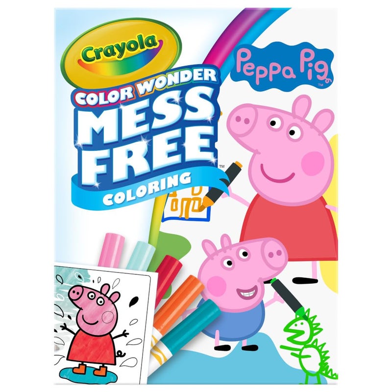 Crayola Peppa Pig Color Wonder Activity Set, Mess Free Peppa Pig Coloring Pages for Toddlers, Peppa Pig Toys, Toddler Gifts - Image 1