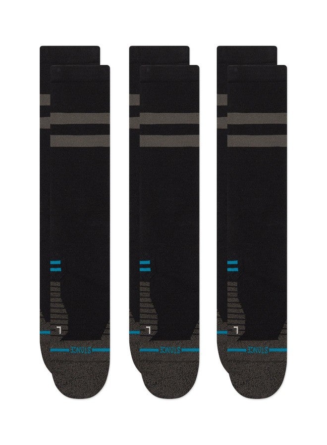 ستانس جوارب Stance Ultralight Performance Crew للرجال والنساء، لون أسود، مقاس كبير - Image 1