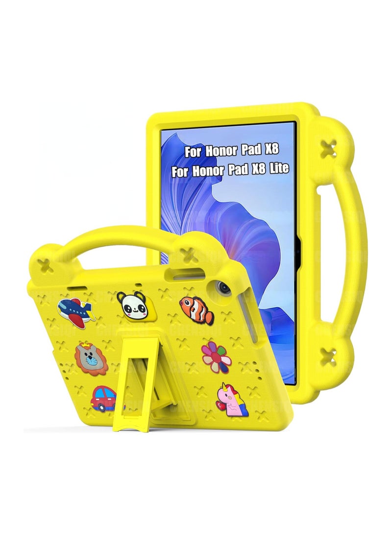 VKL Kids Case Compatible with Honor Pad X8 / X8 Lite 10.1 inch 2022, Heavy Duty EVA Foam Shockproof Cover Kids Proof Tablet Case with Stand - Image 1