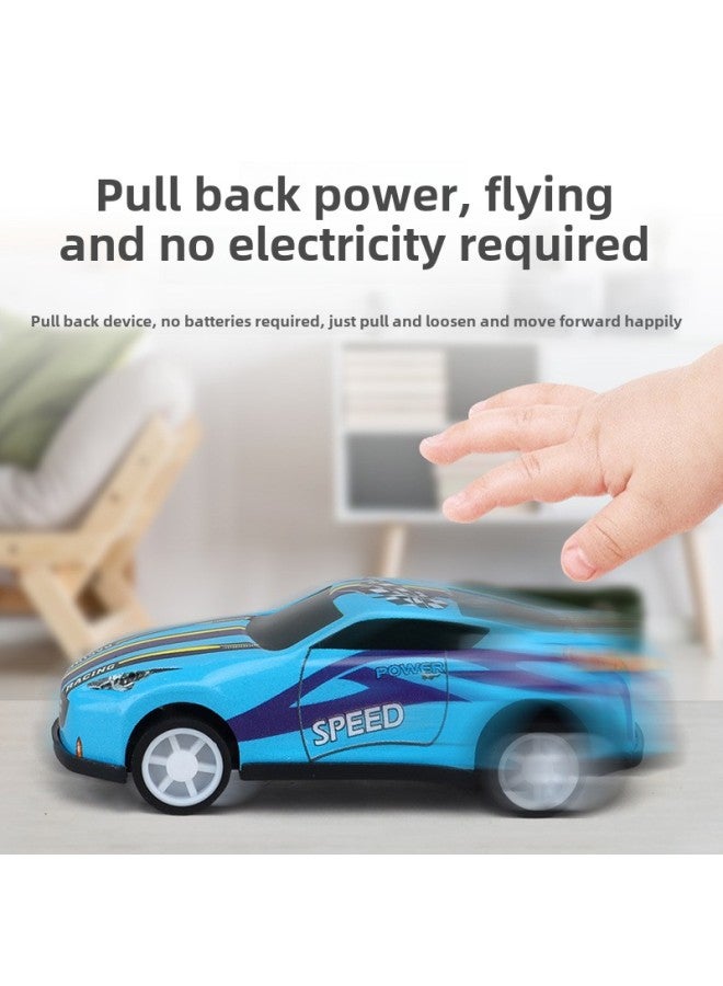 Children's Toys 60 Back Iron Metal Car Can Be Equipped With Parking Lot View Car Model-Color:Car Police Car Tin Car (price For 1 Car Price) - Image 3