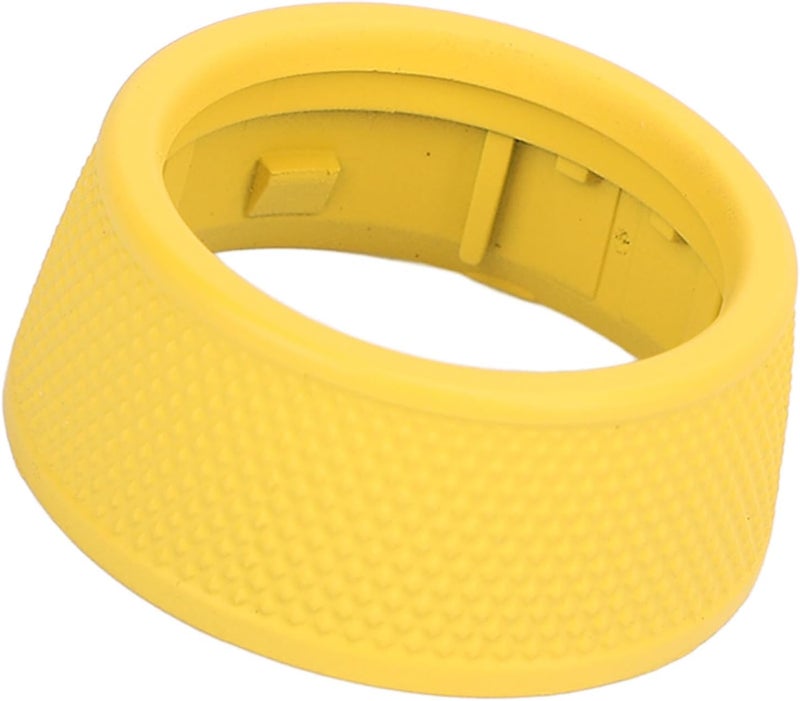 Steering Wheel Drive Mode Knob Cover and Sporty Ejection Knob Button Trim, Driving Mode Dial Cover Replacement Fit for 718 911, Lightweight Durable ABS Interior Upgrade, White (Yellow) - Image 5