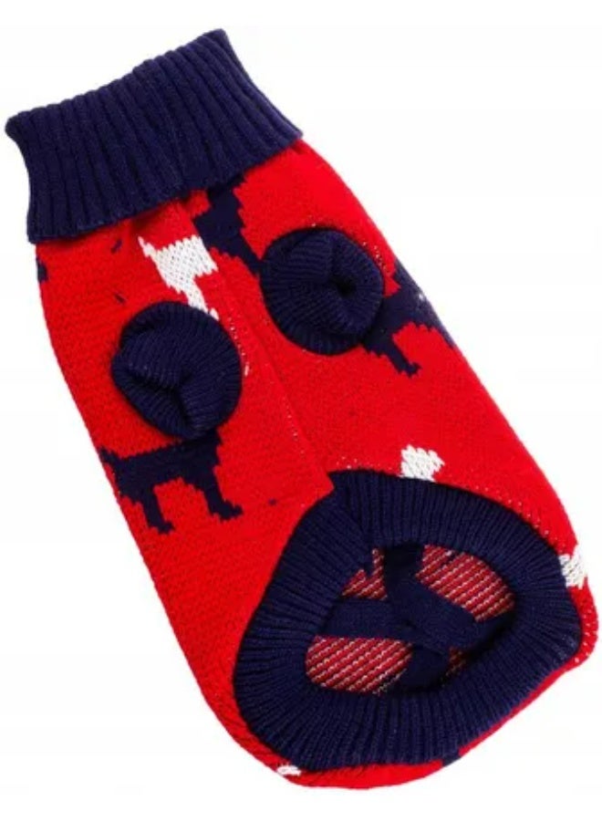 يو أيه أر أو أن إي سترة متوسطة الحجم ومريحة للحيوانات الأليفة - 12 بوصة (الظهر 30 سم، الرقبة 30-40 سم، الصدر 34-46 سم) - ملابس شتوية ناعمة ودافئة للكلاب والقطط - Image 1