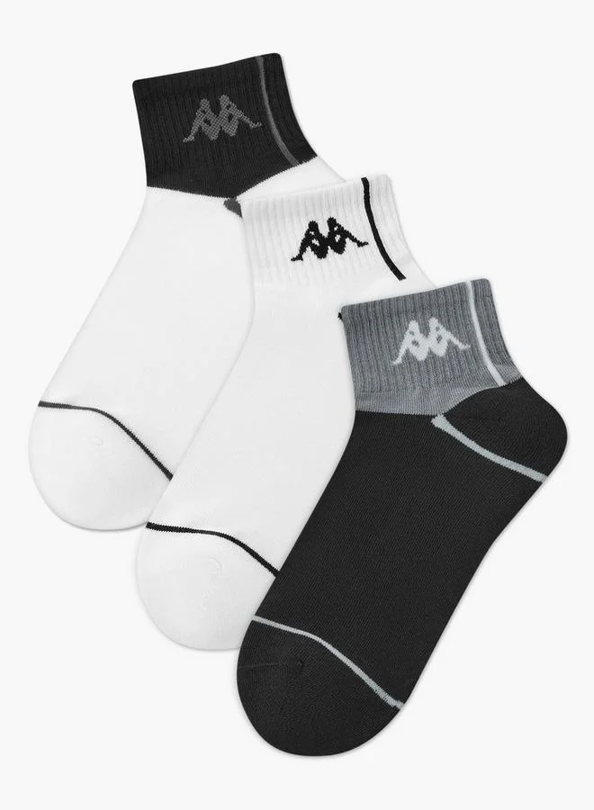 Kappa Men Socks Ankle Length - Set of 3
