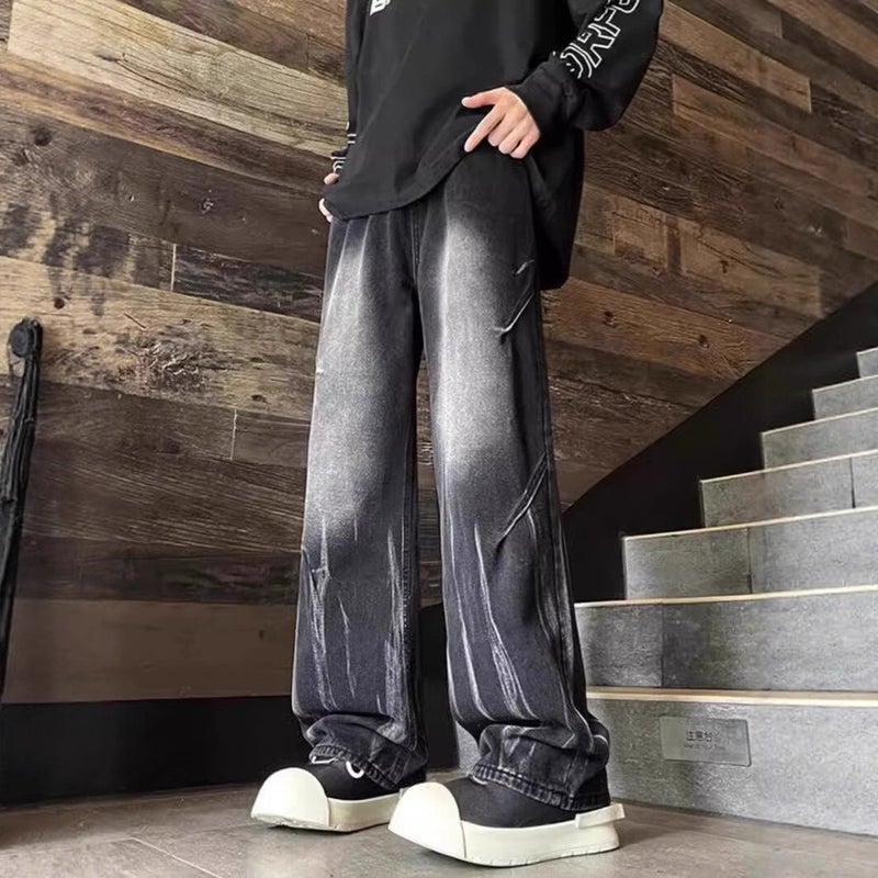 Unisex Classic Denim Jeans Loose Fit Daily Outdoor Wear - Image 3