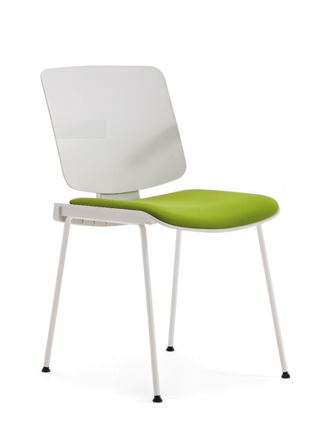 Generic Training Chair With Soft Seat for Schools, Collages, Office, with Steel Frame for Sturdy Comfortable Seating, Green - Image 1