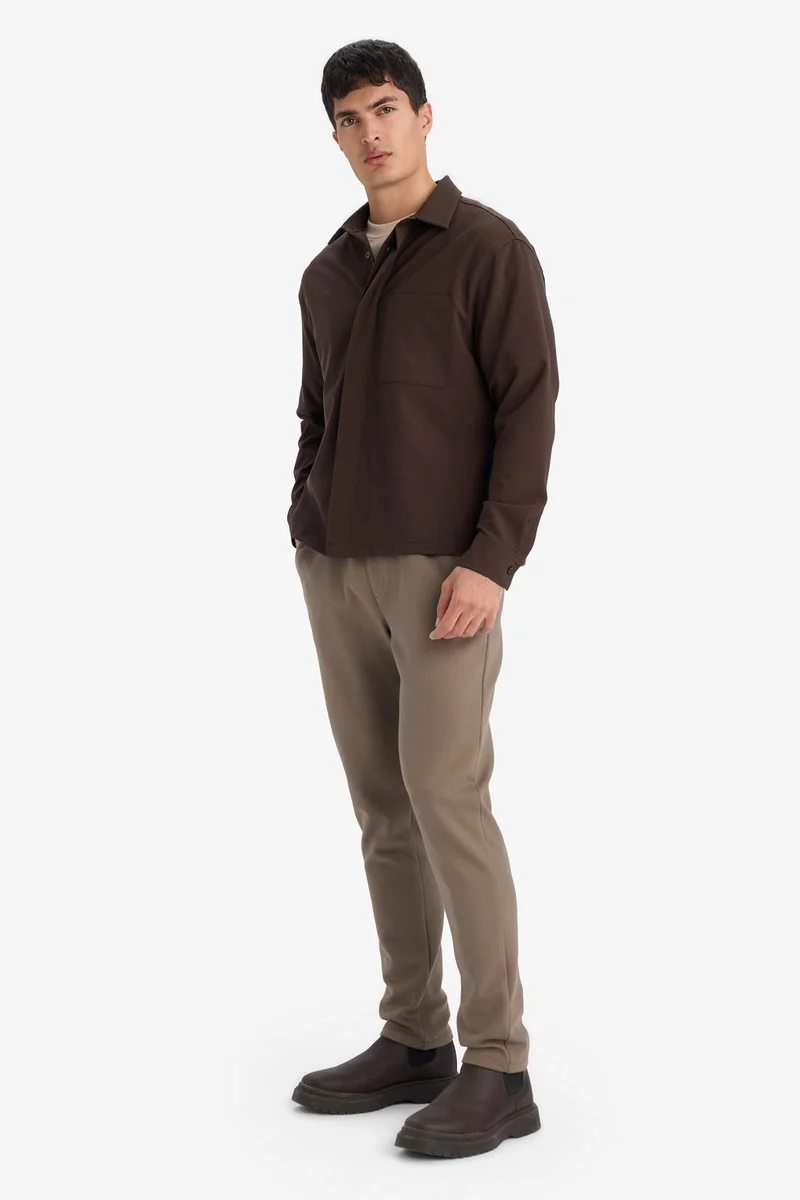 ديفاكتو Poplin Long Sleeve Shirt