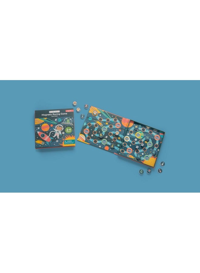 Stephen Joseph, Magnetic Racing Game, Multi-Player Travel Game with Dice - Fun Game for Road Trip, Ideal for Ages 3+ - Travel Game for Kids with Travel Tin, Space - Image 2