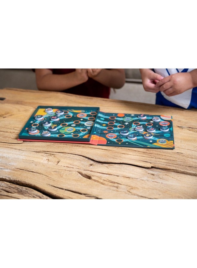 Stephen Joseph, Magnetic Racing Game, Multi-Player Travel Game with Dice - Fun Game for Road Trip, Ideal for Ages 3+ - Travel Game for Kids with Travel Tin, Space - Image 5