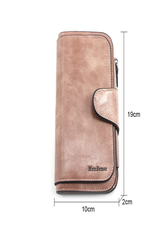 MenBense Women's wallet made of leather Wallets Three fold VINTAGE Womens purses mobile phone Purse Female Coin Purse - Image 5