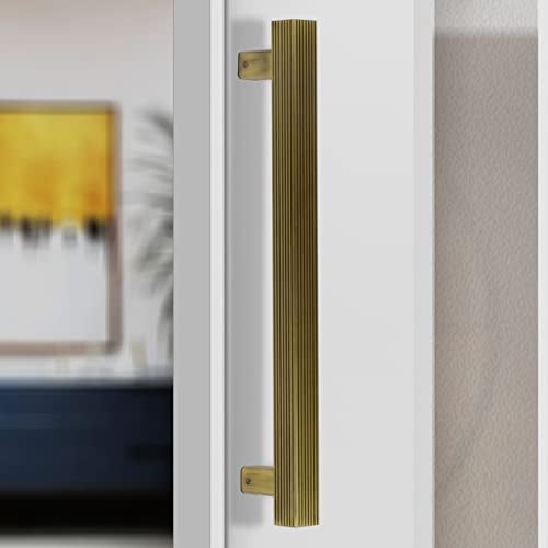Plantex 14 Inch Main Door Handle/Pull-Push Handle for Door & Home Décor/3 Years Warranty Pack of 1 (236-Brass Antique Finish) - Image 1