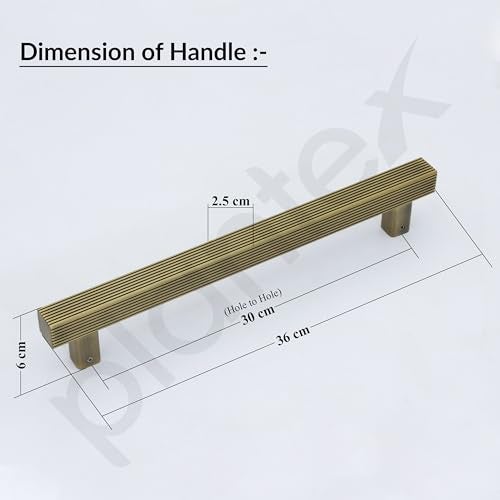 Plantex 14 Inch Main Door Handle/Pull-Push Handle for Door & Home Décor/3 Years Warranty Pack of 1 (236-Brass Antique Finish) - Image 3