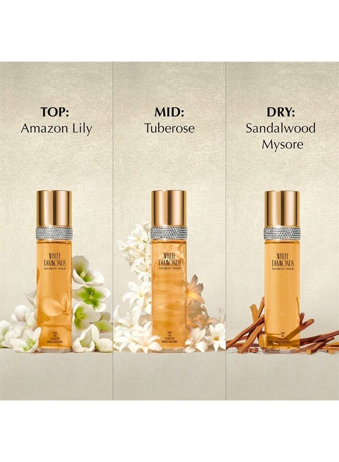 Elizabeth Taylor Women's Perfume by Elizabeth Taylor, White Diamonds, Eau De Toilette EDT Spray, 0.5 Fl Oz - Image 3