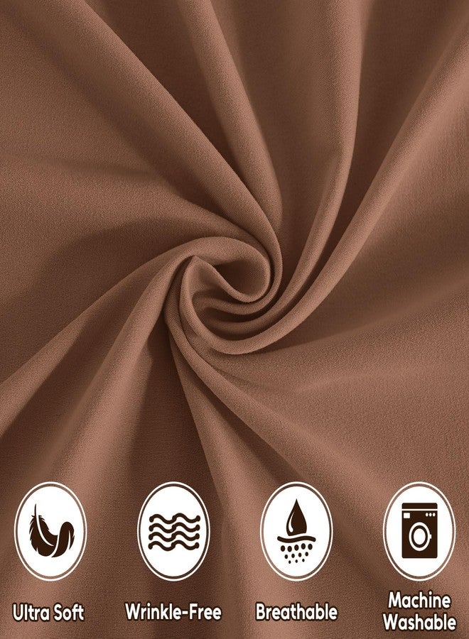 Swiftify Queen Sheet Set, 4 Pieces Hotel Luxury Soft Microfiber Queen Bed Sheets Set, Up to 16" Deep Pockets, Oeko-Tex Sheets with Elastic, Breathable, Wrinkle Free (Brown,Queen) - Image 5
