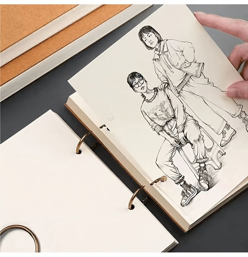 A4 Watercolor Paper Book 90 Sheets Detachable Sketchpad For Painting Art Supplies - Image 4