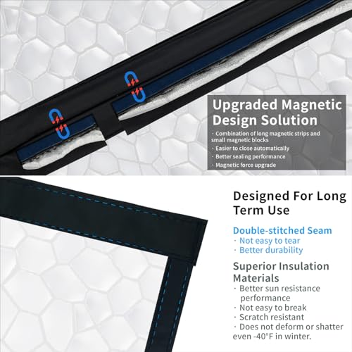 CHIYUNS Magnetic Thermal Insulated Door Curtain 38 x 82 inch, Transparent Door Cover, Keep Warm in Winter Cool in Summer, Self Sealing, Pet and Kid Friendly - Image 4