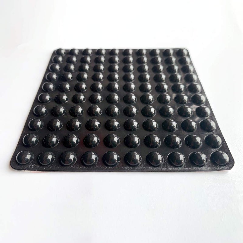 Ptapipi 100 Pcs Self-Adhesive Bumper Pads Hemispherical Shape Noise Dampening Rubber Feet For Cabinets, Small Appliances, Electronics, Picture Frames, Furniture, Drawers, Cupboards. (Black) - Image 2