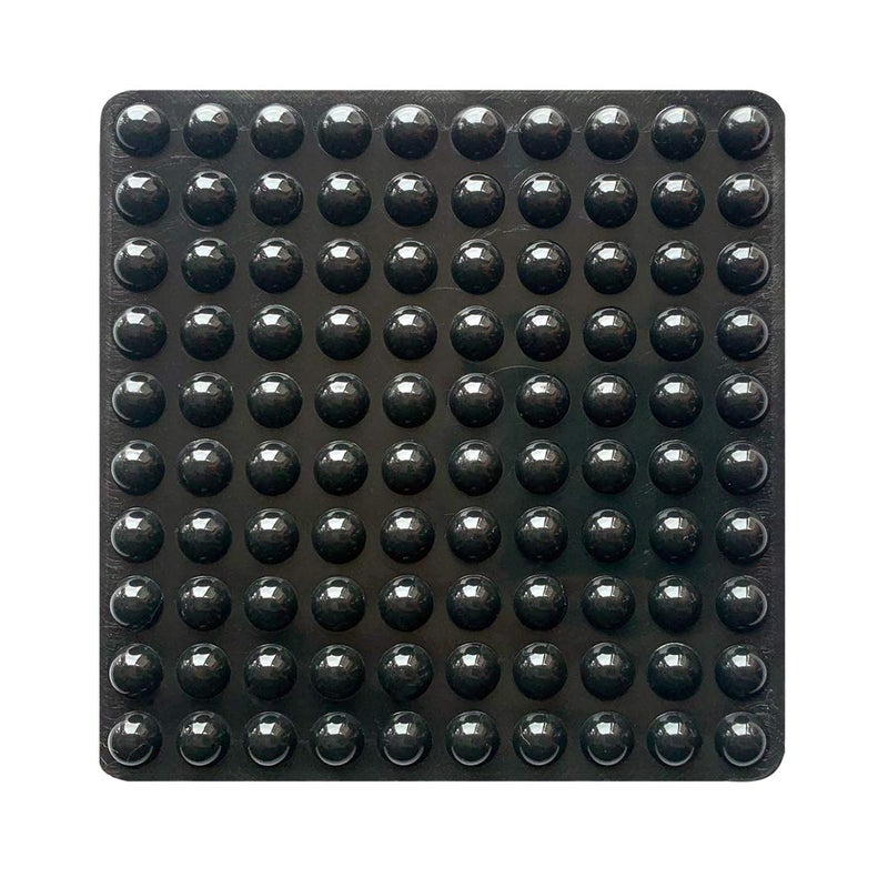 Ptapipi 100 Pcs Self-Adhesive Bumper Pads Hemispherical Shape Noise Dampening Rubber Feet For Cabinets, Small Appliances, Electronics, Picture Frames, Furniture, Drawers, Cupboards. (Black) - Image 1