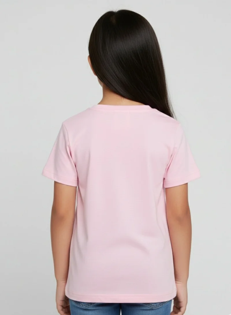 بيبي كلو Girls Ramadan Mosque Floral Festival Cotton T-Shirt