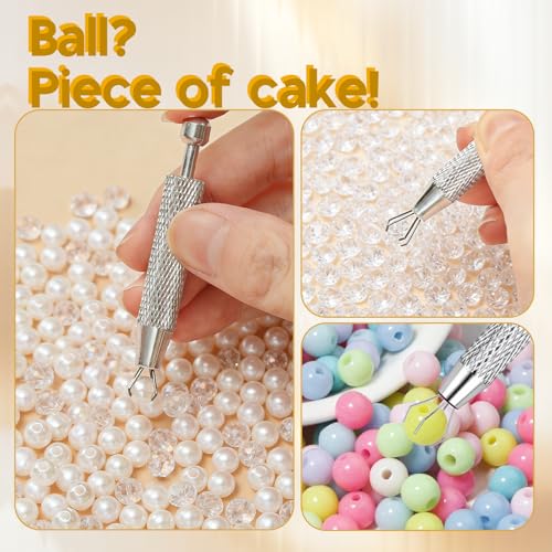 PunkTracker Piercing Taper Ball Grabber Tool for Changing Jewelry, 16G 18G 20G Flat Back Earrings Studs Applicator Insertion Pin Tool for Threadless Internal Thread Body Piercing Kit Ear Nose Lip - Image 4