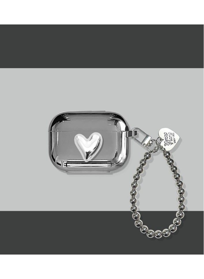 EBMINI - Electroplating Case Suitable For Apple Bluetooth Earphone Heart-Shaped Case - Image 1