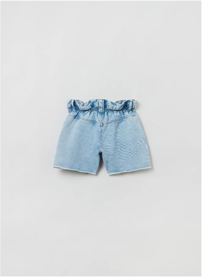 او في اس OVS Girls Long Short Trousers - Blue