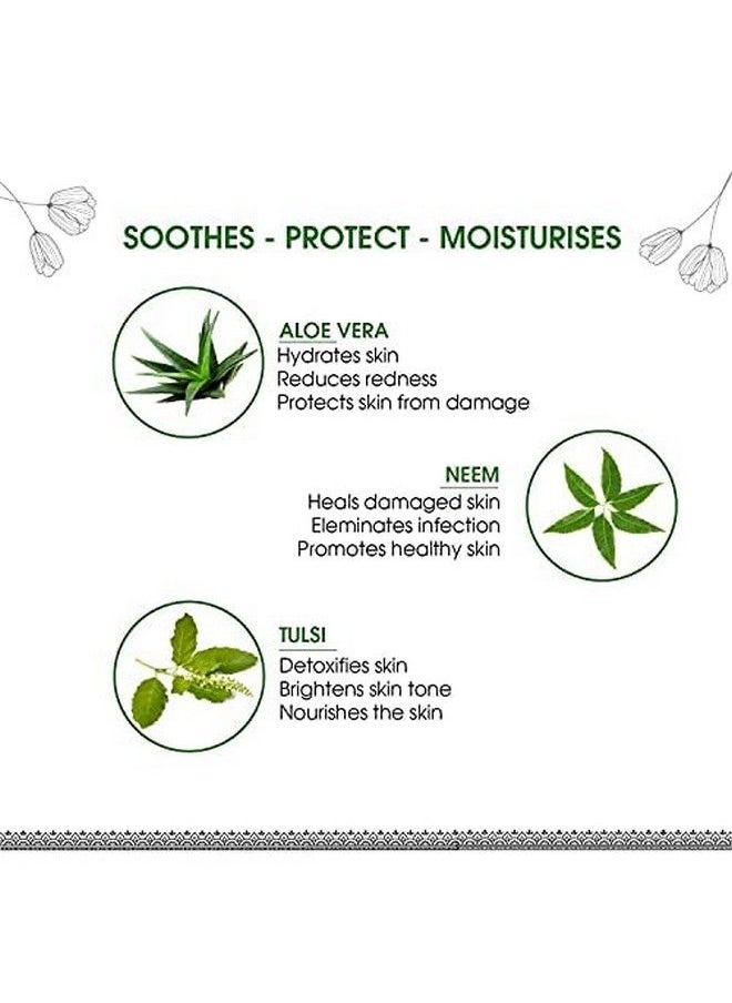 AYOUTHVEDA - Aloe Vera Gel For Face Body Hair Hydrates Skin Without Feeling Greasy Neem Tulsi Even Skin Tones (150 Gm Pack Of 2) - Image 1