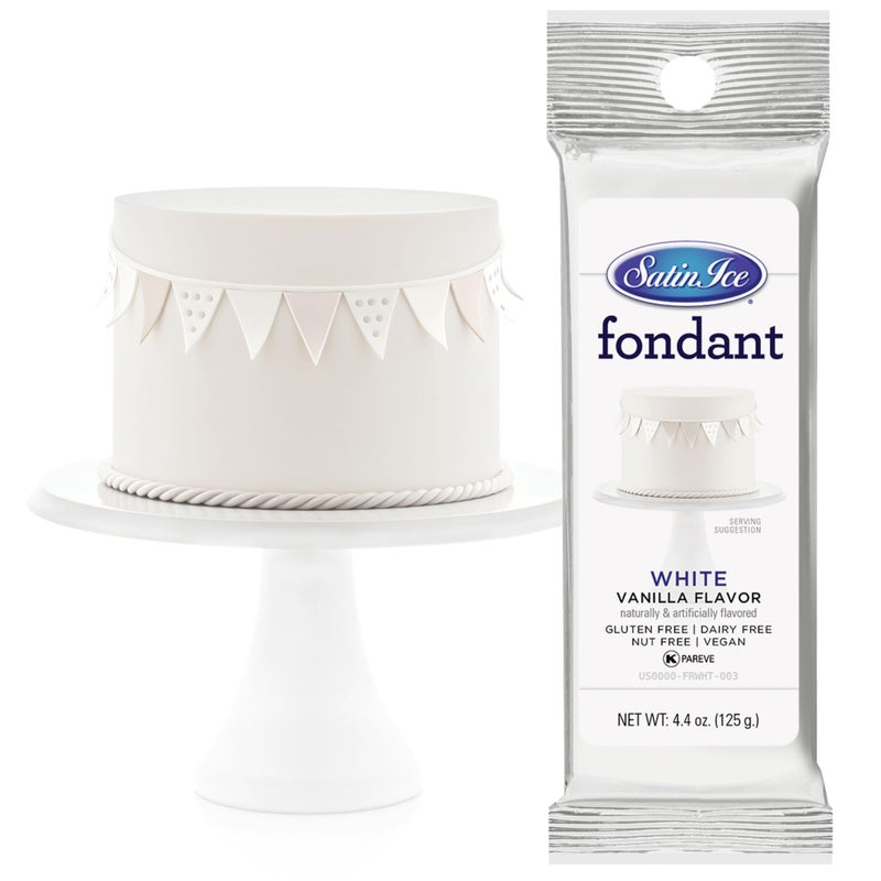 Satin Ice White Fondant Vanilla 44 Ounces