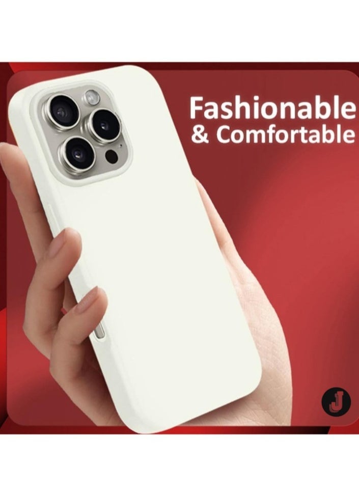 JAJEEK "NEW Liquid Silicone Case for iPhone 16 Pro - Ultra-Slim Design with Anti-Scratch Microfiber Lining & Drop Protection" - Image 4