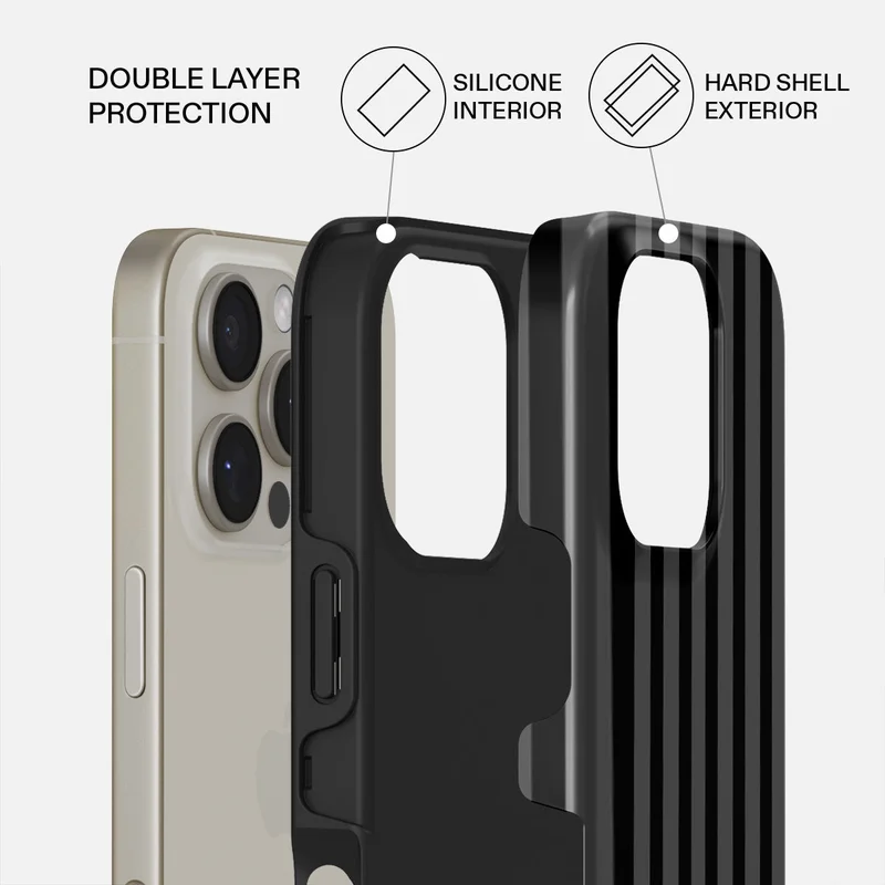 بورجا جراب Burga المميز لهاتف iPhone 16 Pro Nightfall، متوافق مع غطاء صلب مزدوج الطبقات مع حماية من السيليكون - غطاء مقاوم للخدوش والصدمات