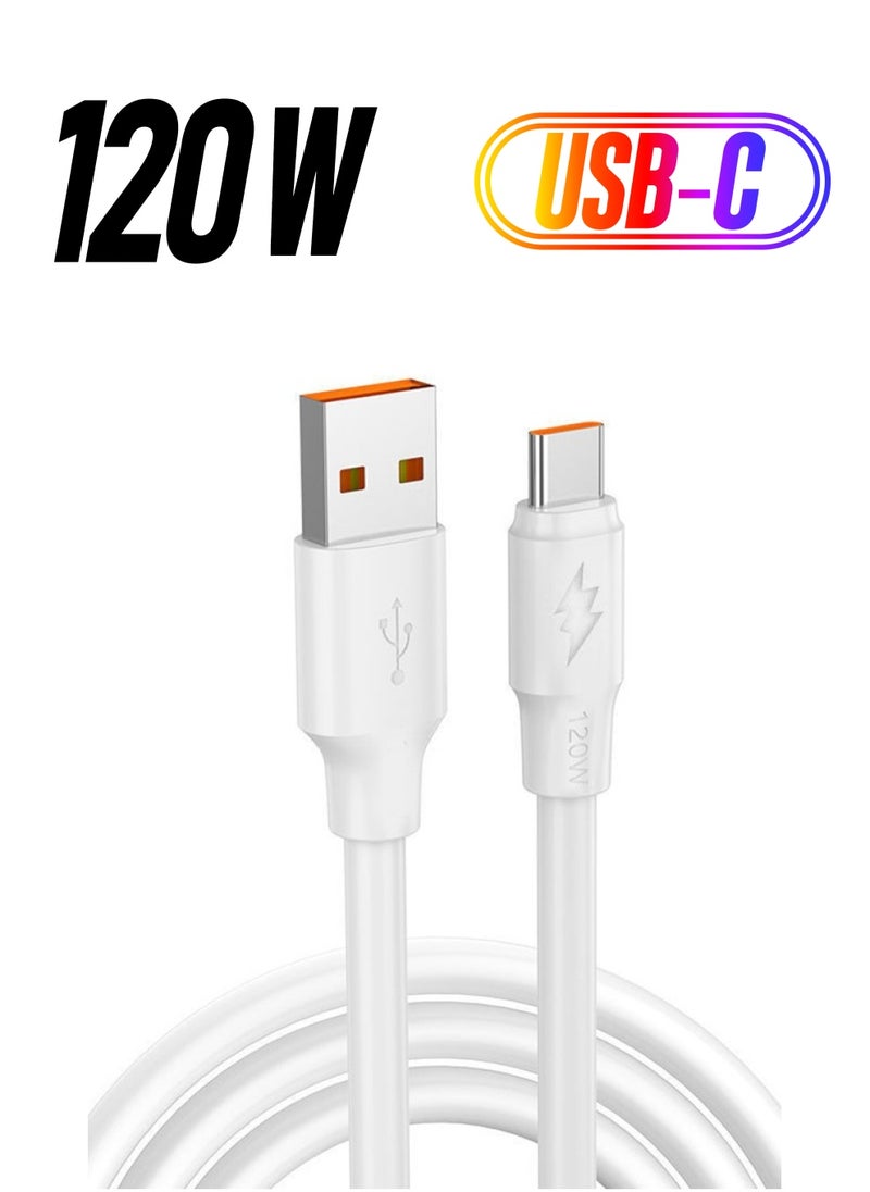 HY USB C Cable 1M, 120W Power Delivery PD Fast charge Cable USB to USB C for iPhone 15 Pro/15 Pro Max/15/15 Plus, iPad mini 6, MacBook Pro/Air, iPad Pro, Samsung S23+, Huawei P60, Oppo, Xiaomi  - Image 1