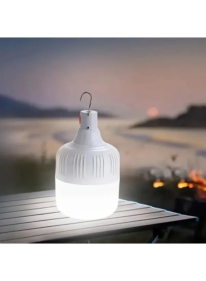 White Light USB Rechargeable LED Bulb Portable Spotlight With Hook For Camping Cycling - Image 3